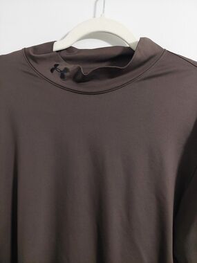 Under Armour Black ColdGear Fitted Mock Neck Top